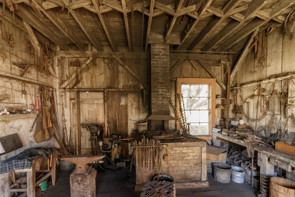 Eski marangoz atölyesi Wilder Ranch State Park. Santa Cruz, California, ABD.