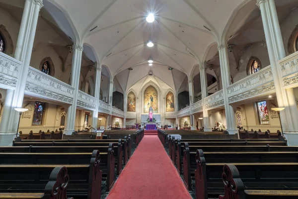 San Francisco Kalifornie Prosince 2018 Interiér Staré Katedrála Panny Marie — Stock fotografie