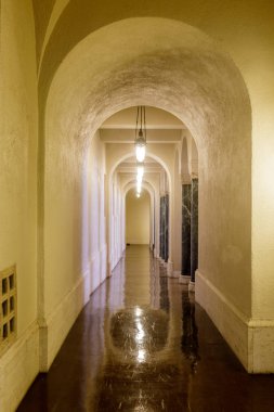 San Francisco, California - 23 Şubat 2019: Kutsal koridor cemaat Emanu-El.  