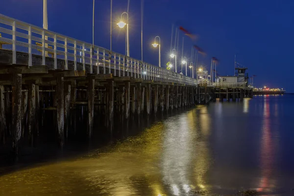 Santa Cruz Municipal Wharf Blue Hour Santa Cruz California Usa — Stock Photo, Image