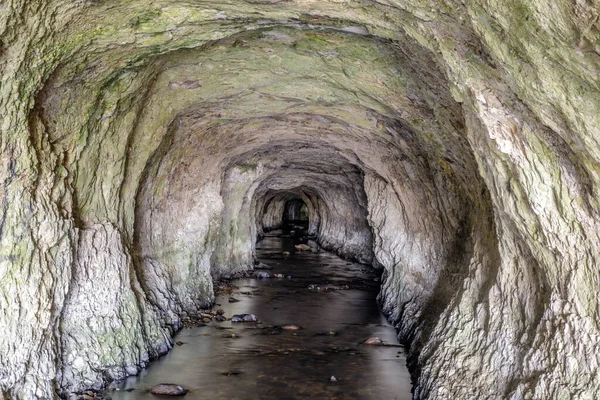 Abandonado Ocean Shore Railroad Creek Tunnel Davenport California Liddell Creek — Foto de Stock