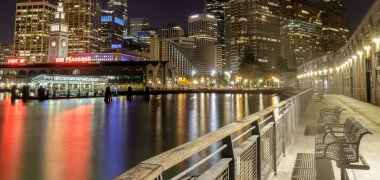 San Francisco Limanı Gece Görüşleri Doğu Rıhtımı