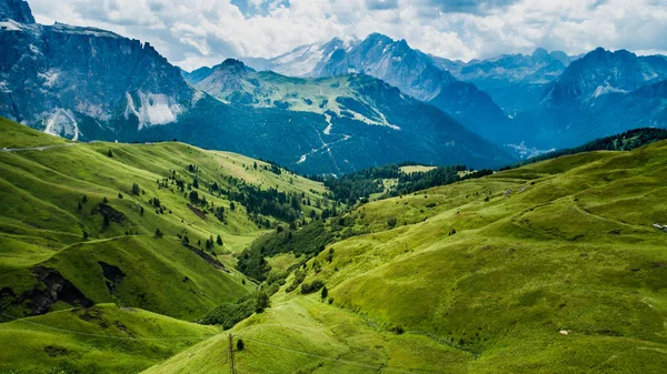 Beautiful Aerial Photographs Form Mountains Dolomites — Stock Photo, Image