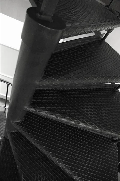 Detalle Una Escalera Caracol Metal —  Fotos de Stock