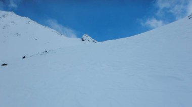 Avusturya Alpleri'nde kış güzel bir skitouring