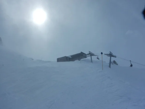 Гарний Skitouring Зимові Альпи Австрії — стокове фото