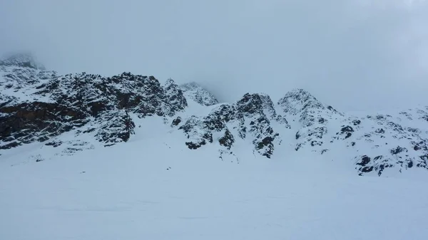 Belo Skitouring Alpes Inverno Áustria — Fotografia de Stock