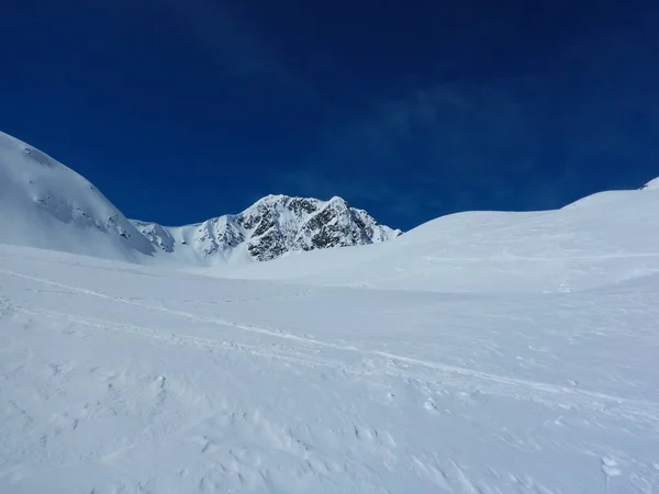 Belo Skitouring Alpes Inverno Áustria — Fotografia de Stock