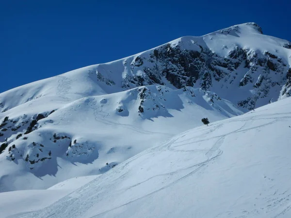 Una Bella Sciata Sulle Alpi Invernali Austria — Foto Stock