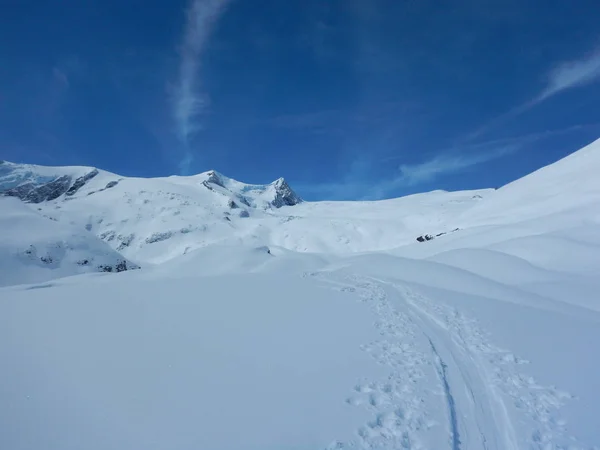 Mooie Toerskiën Dag Grossvenediger Alpen Oostenrijk — Stockfoto
