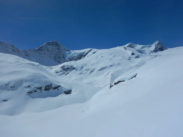 Vacker Skitouring Dag Grossvenediger Alperna Österrike — Stockfoto