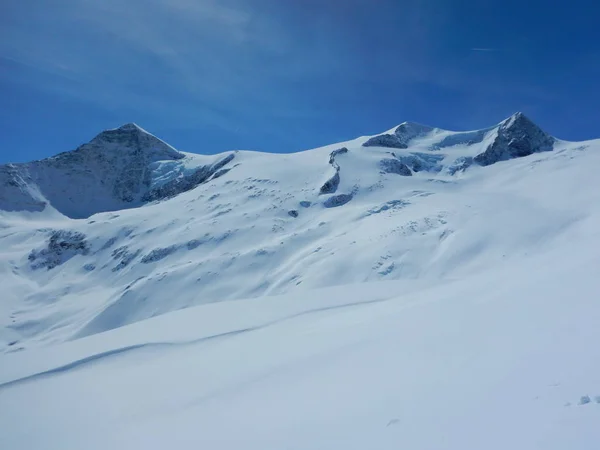 Vacker Skitouring Dag Grossvenediger Alperna Österrike — Stockfoto