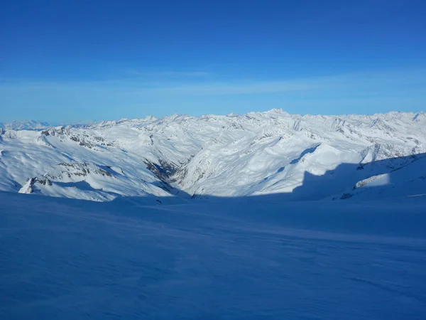 Mooie Toerskiën Dag Grossvenediger Alpen Oostenrijk — Stockfoto