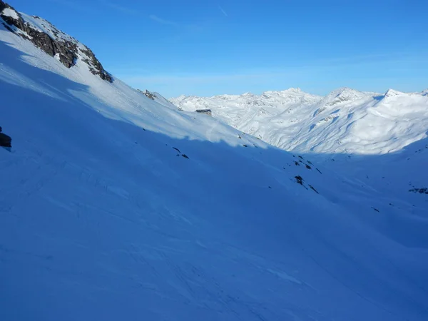 Schöner Skitourentag Grossvenediger Den Österreichischen Alpen — Stockfoto