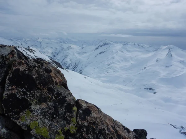 Belo Dia Skitouring Grossvenediger Alpes Áustria — Fotografia de Stock