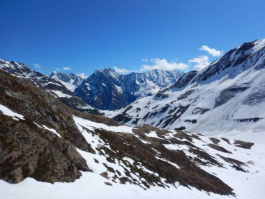 Avusturya Alpleri'nde otztal güzel erken Bahar skitouring