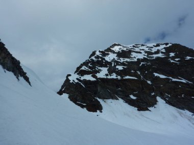 Avusturya Alpleri'nde otztal güzel erken Bahar skitouring