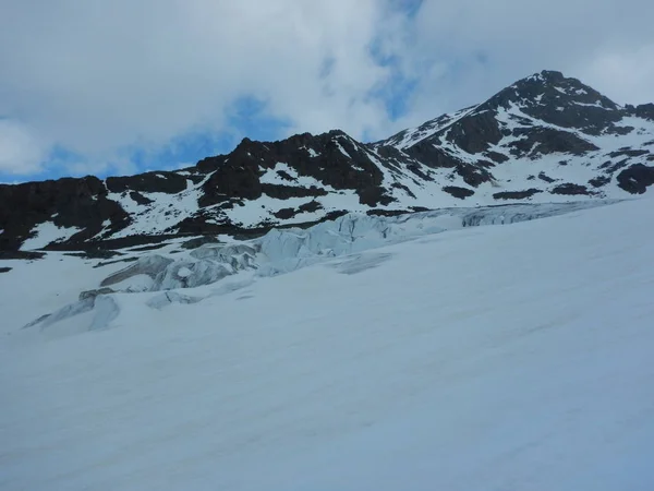 Grietas Peligro Seracs Glaciar Los Alpes — Foto de Stock