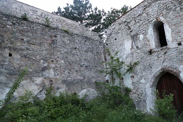 Väderbitna Ruinen Slottet Schwarzenburg Österrike — Stockfoto