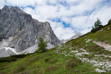 bir baeutiful bahar dağ dağ doğa taşlarla