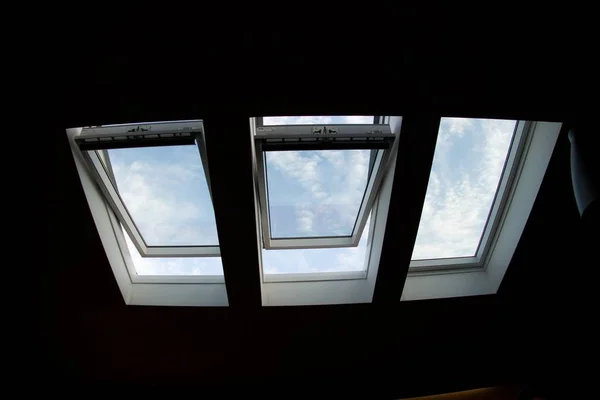 Ceiling Window Contrast Light Sky — Stock Photo, Image