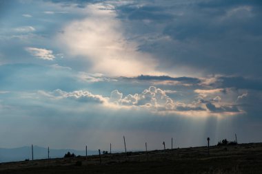 güzel yaz peyzaj Krkonose Dev Dağları Çekya'nda