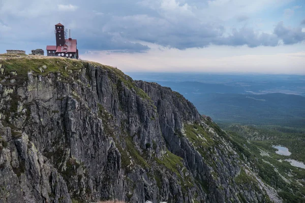 güzel yaz peyzaj Krkonose Dev Dağları Çekya'nda