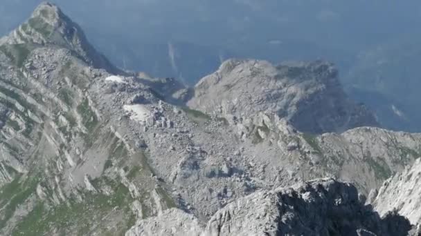 Bergsklättring Grövre Priel Totes Gebirge — Stockvideo