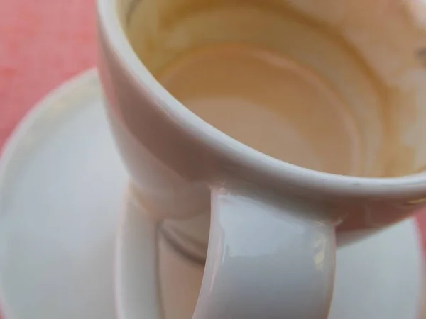 Ein Genaues Detail Einer Tasse Frischen Kaffees — Stockfoto