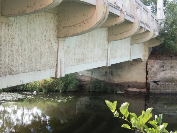 Une Structure Pont Historique Béton Vue Soufflet — Photo