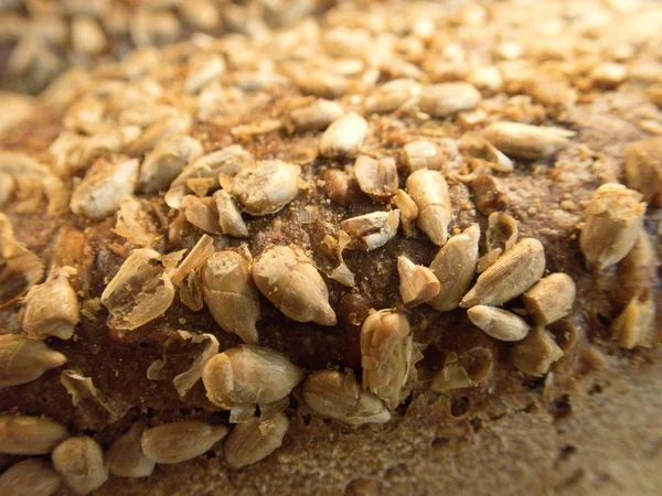 Detail Eines Frisch Gebackenen Brotes Supermarkt — Stockfoto