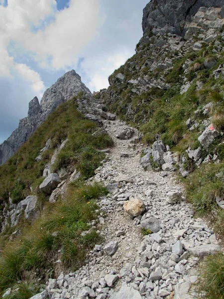 Szép Túra Hegymászó Ausztriában Wilder Kaiser — Stock Fotó