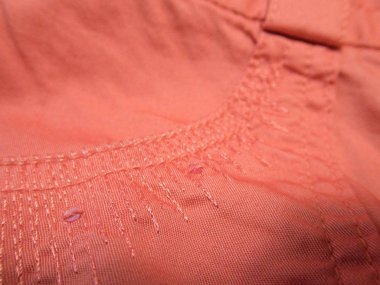 moda giysiler için renkli bir tekstil kumaş yakın detay