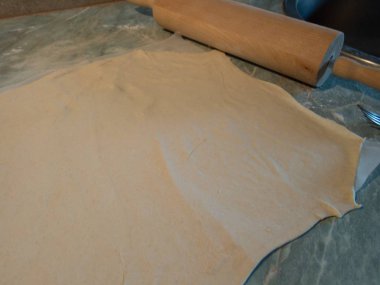 ham düz puf böreği mutfakta bir ayrıntı