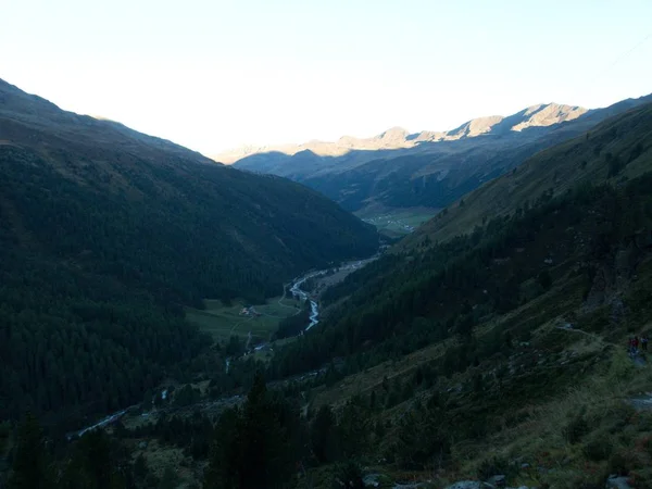 Bellissimo Paesaggio Vallalungain Alpi Italiane Autunno — Foto Stock