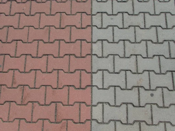 detail of texture of a concrete tiles pavement