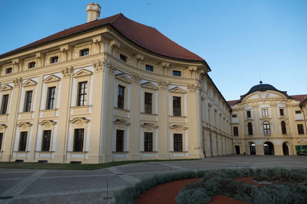 Une Belle Matinée Château Slavkov Brna Moravie — Photo