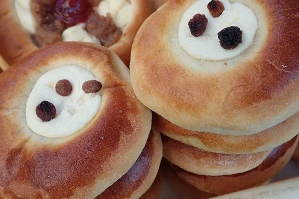 Frisches Typisch Tschechisches Gebäck Auf Dem Markt — Stockfoto