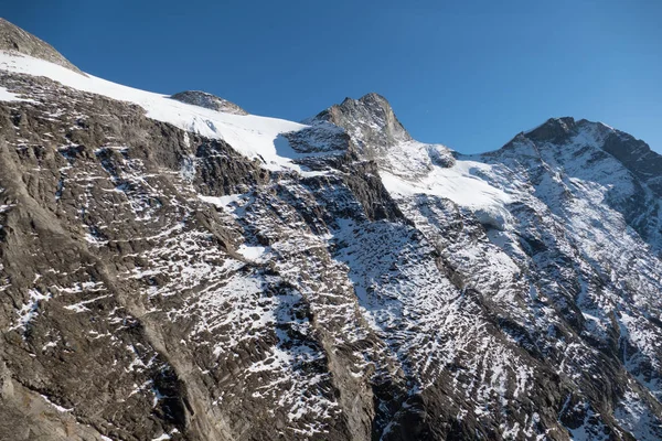 Caminhada Outono Para Grosses Wiesbachhorn Glocknergruppe Hohe Tauern Áustria Partir — Fotografia de Stock