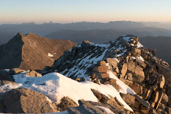 Φθινόπωρο Χαράτσι Grosses Wiesbachhorn Glocknergruppe Hohe Tauern Στην Αυστρία Από — Φωτογραφία Αρχείου