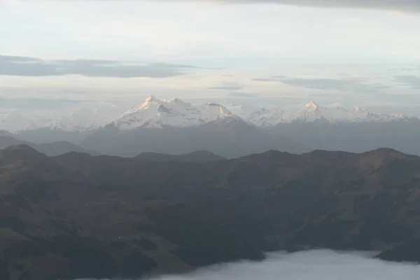 Mooie Herfst Wandelen Berchtesgadener Alpen Met Mist Valey Het Verbluffende — Stockfoto