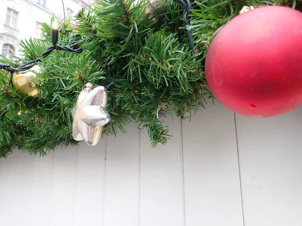 Detail Van Typische Traditionele Kleurrijke Kerst Decoratie — Stockfoto