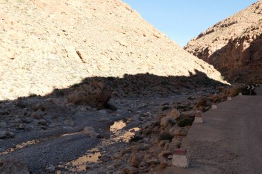 Todra Gorge güzel çöl peyzaj yüksek atlasında Fas ünlü bir tırmanma hedef