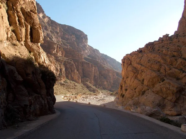 Magnifique Paysage Désertique Gorge Todra Haut Atlas Maroc Une Destination — Photo