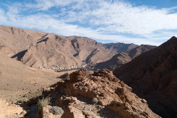 Bellissimo Paesaggio Desertico Gola Todra Alto Atlante Marocco Una Famosa — Foto Stock