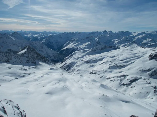 Invierno Skitouring Aventura Granastpitzgruppe Montañas Alpes Austriacos Enzingerboden Stubachtal — Foto de Stock