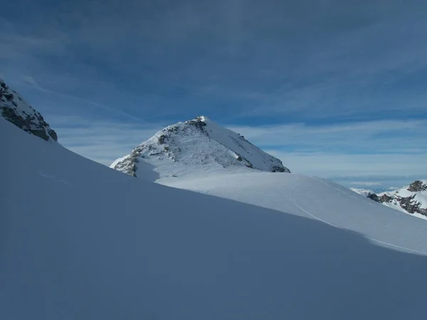 Winter Skitouring Avontuur Granastpitzgruppe Gebergte Oostenrijkse Alpen Van Enzingerboden Stubachtal — Stockfoto