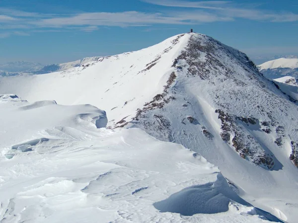 Hermosa temporada de esquí de invierno en sar planina en macedonia — Foto de Stock