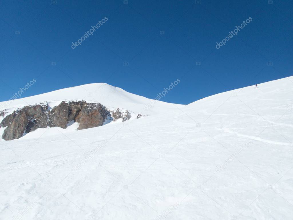 beautiful winter skiins season in sar planina in macedonia