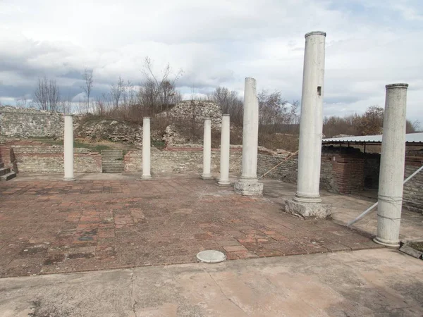 Oude monument site felix romuliana in Servië — Stockfoto